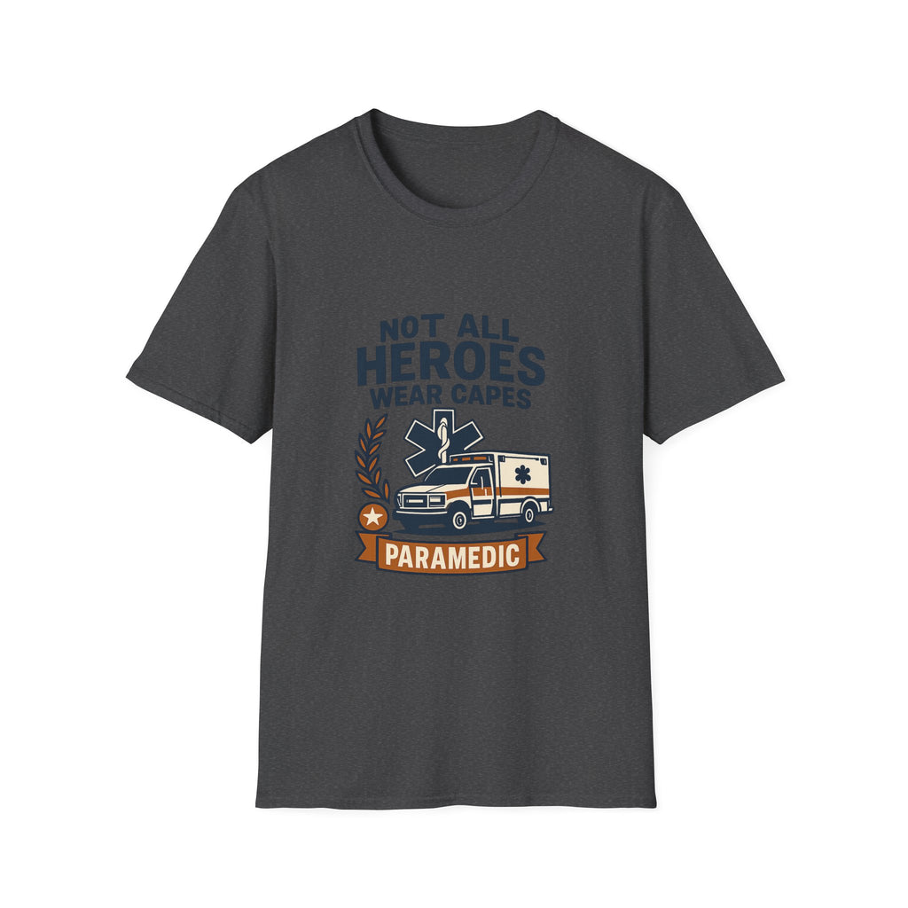 Not All Heroes Wear Capes Paramedic Shirt, EMS Appreciation Gift, Star of Life EMT Tshirt, Ambulance Driver Hero Shirt