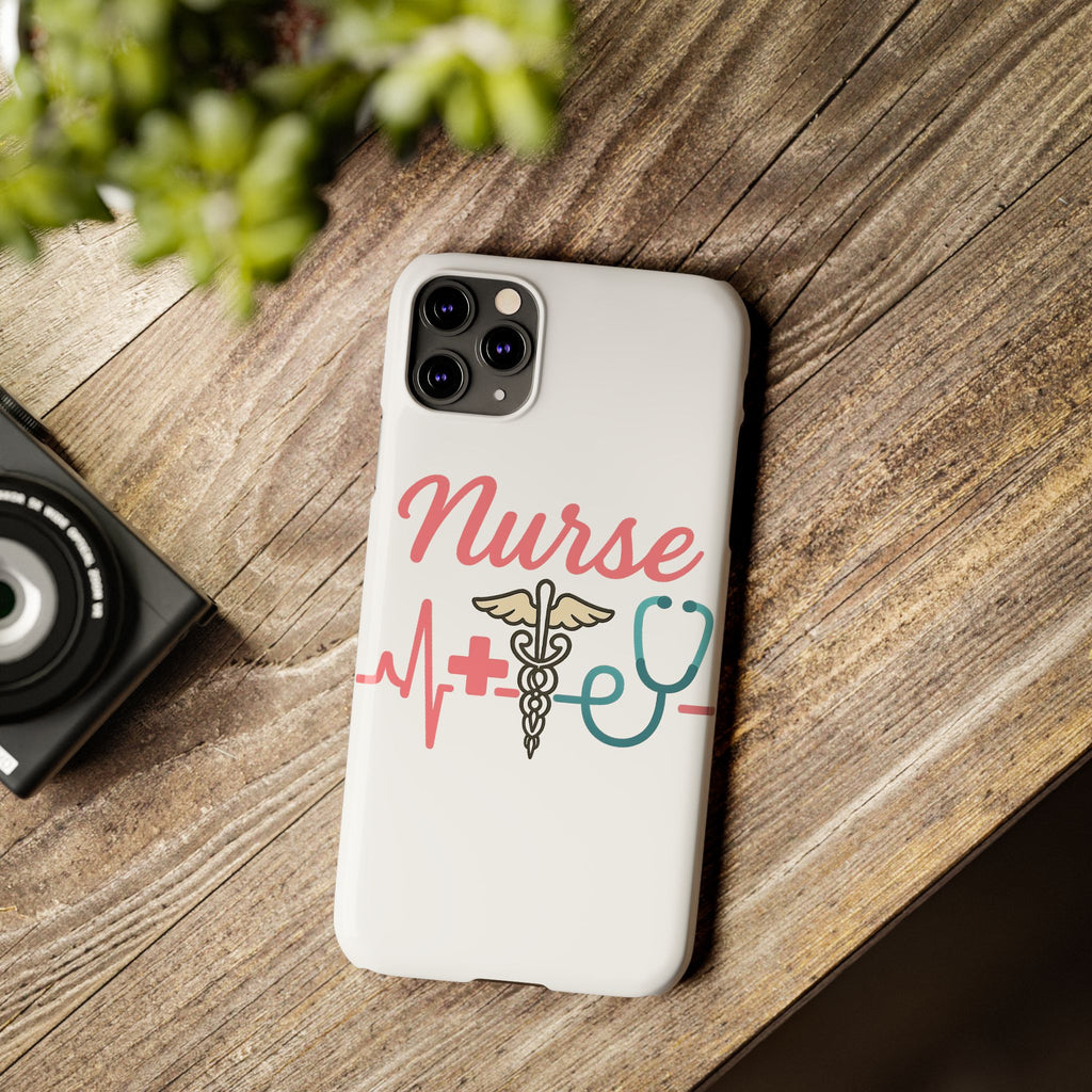 Nurse Phone Case EKG Heartbeat Medical Gift for Nurses RN Nursing Student Appreciation Gift Healthcare Worker iPhone Case