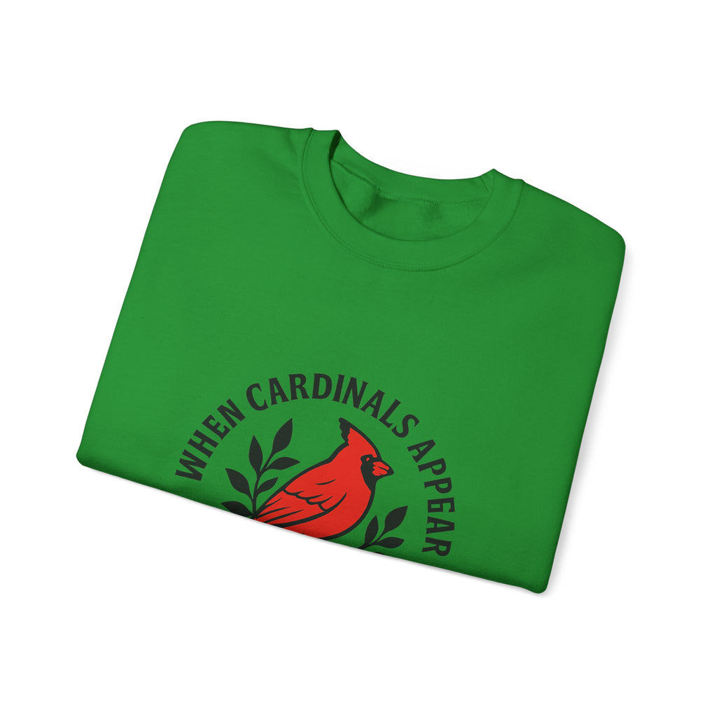 Cardinal Memorial Sweatshirt When Cardinals Appear Loved Ones Are Near Grief Gift Loss of Loved One Remembrance Sympathy Comfort