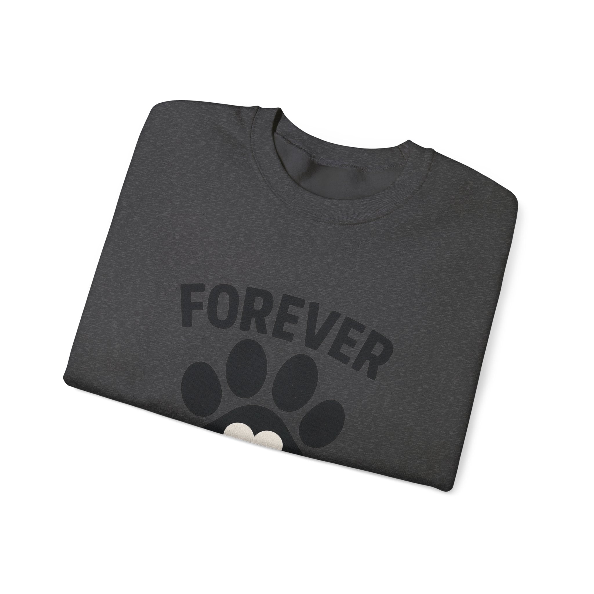 Pet Memorial Sweatshirt Forever in My Heart Paw Print Dog Cat Loss Remembrance Gift Sympathy Comfort Shirt Pet Loss Gift