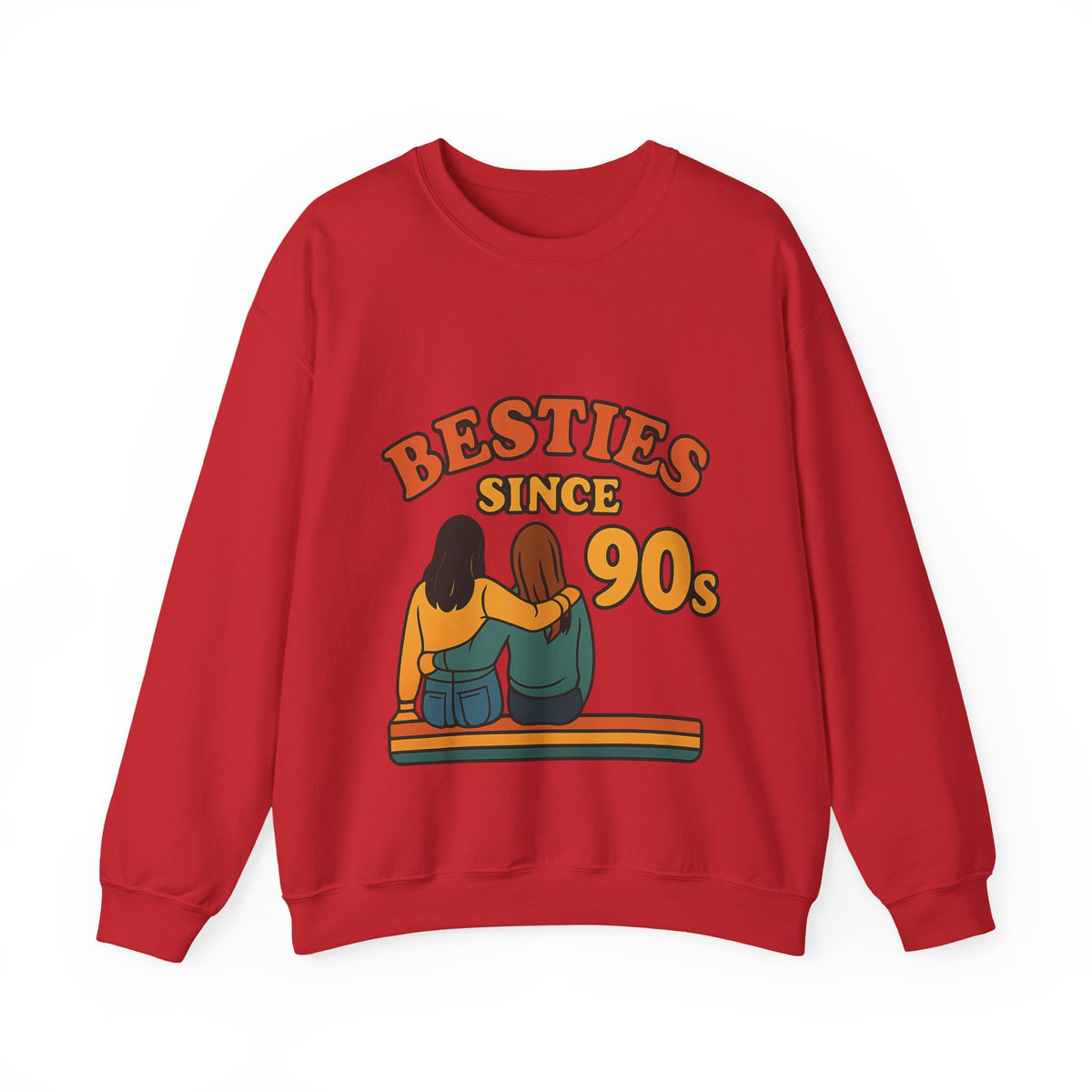 Besties Since Retro Years Sweatshirt 90s Nostalgia Best Friend Gift Friendship Anniversary Vintage Aesthetic Crewneck