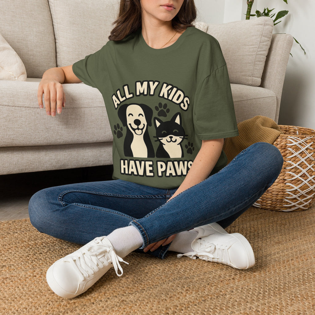 All My Kids Have Paws Shirt, Pet Mom T-Shirt, Dog Mom Cat Mom Gift, Fur Mama Tee, Pet Parent Shirt, Mothers Day Gift for Dog Lover