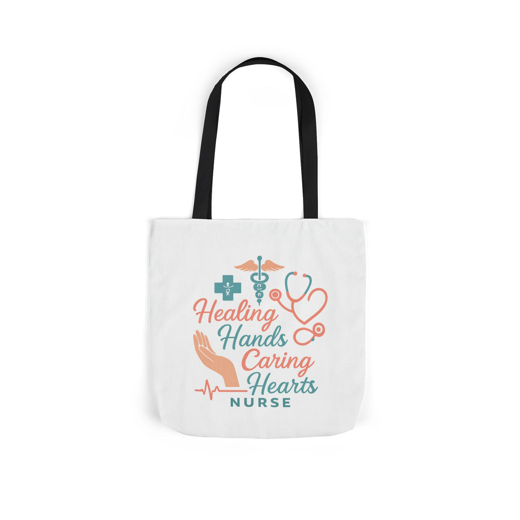 Nurse Appreciation Tote Bag Gift, Healing Hands Caring Hearts, Nurse Week Gift, Medical Tote Bag, RN Gift, Healthcare Worker