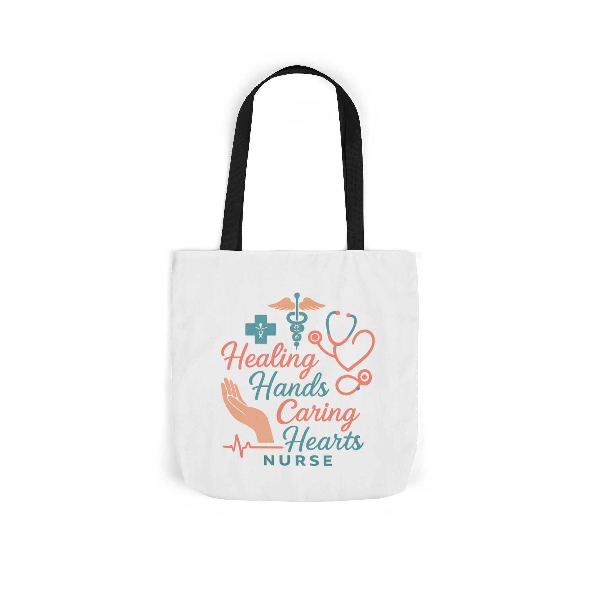 Nurse Appreciation Tote Bag Gift, Healing Hands Caring Hearts, Nurse Week Gift, Medical Tote Bag, RN Gift, Healthcare Worker
