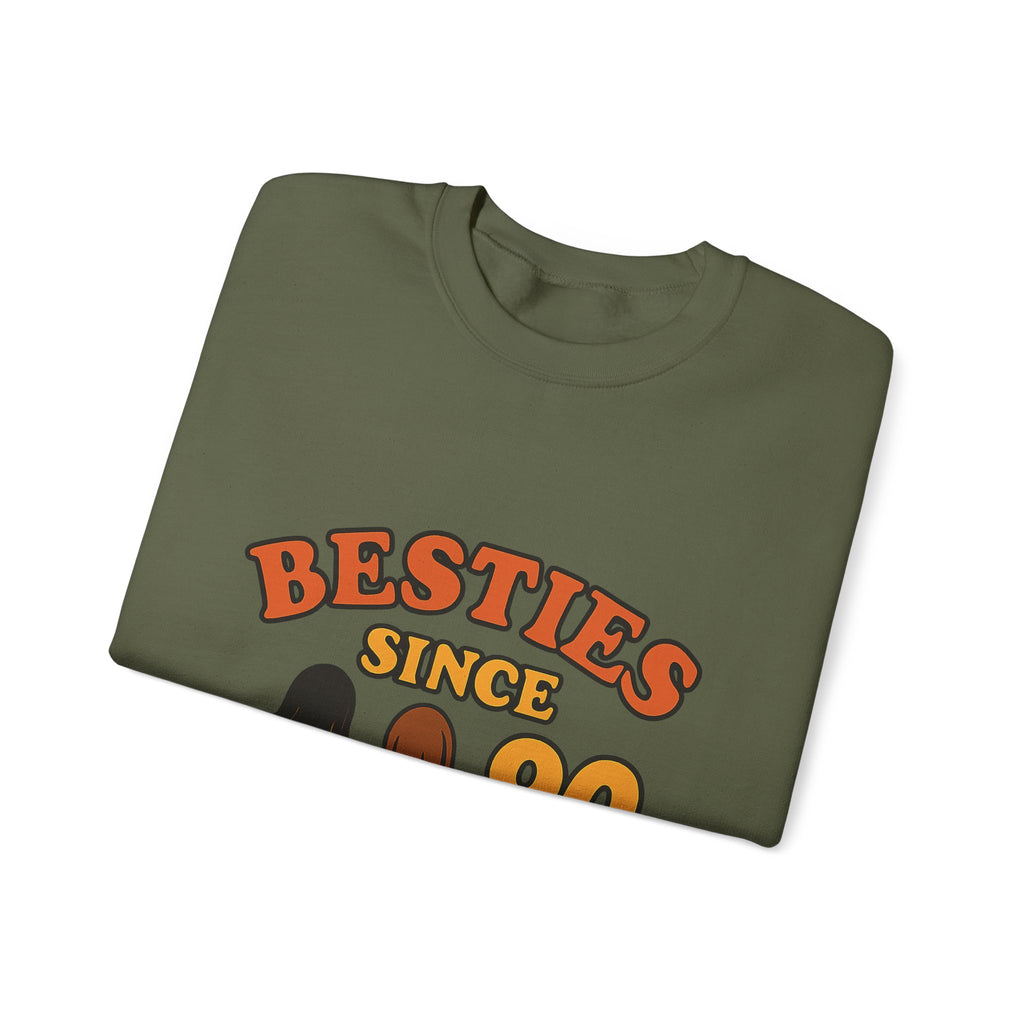 Besties Since Retro Years Sweatshirt 90s Nostalgia Best Friend Gift Friendship Anniversary Vintage Aesthetic Crewneck