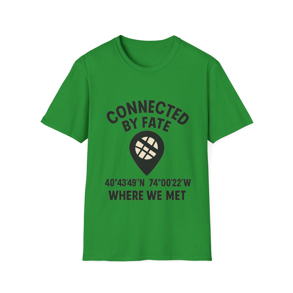 Best Friend Coordinates Shirt | Matching BFF Tees Where We Met | Friendship Day Gift | Connected By Fate | Personalized Location