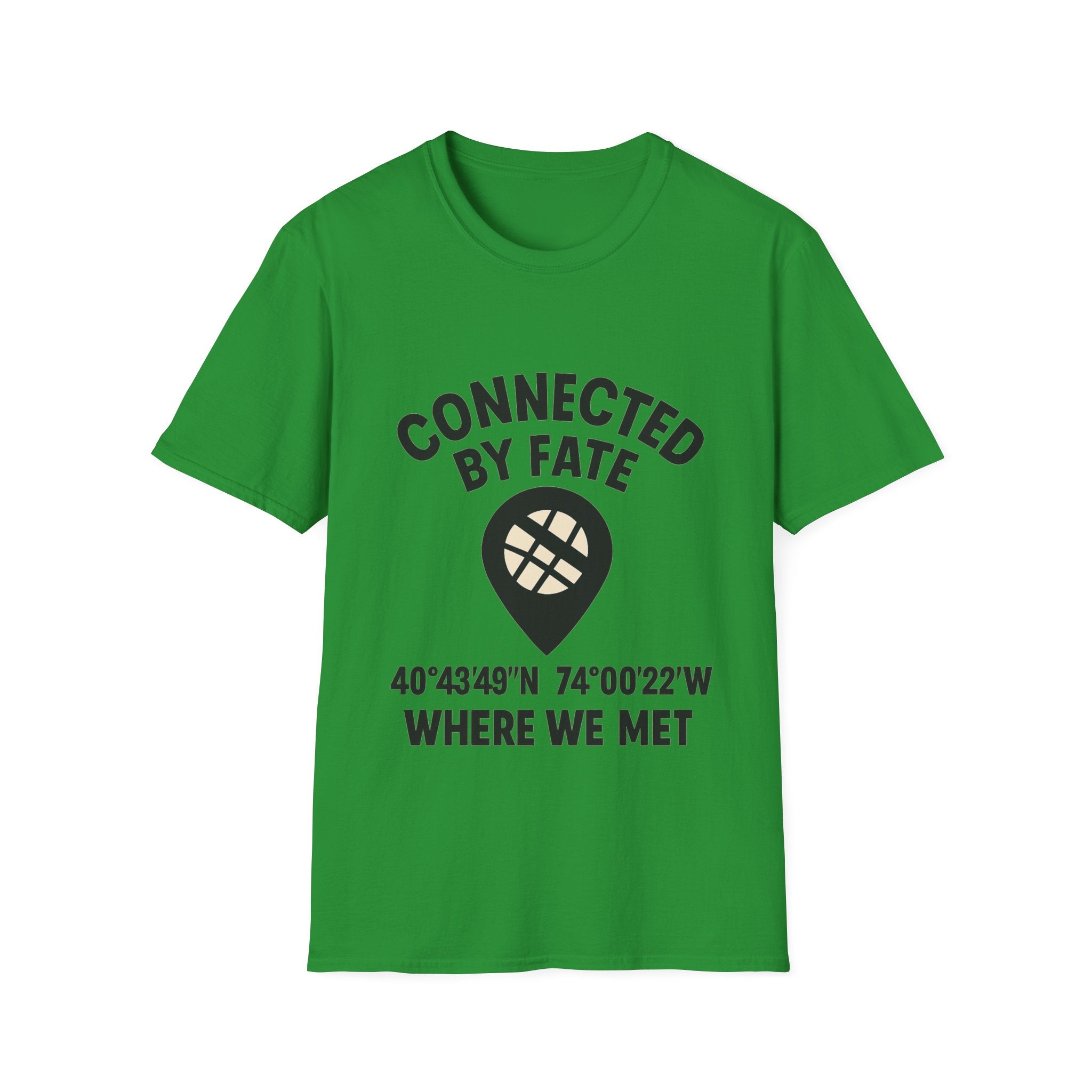 Best Friend Coordinates Shirt | Matching BFF Tees Where We Met | Friendship Day Gift | Connected By Fate | Personalized Location