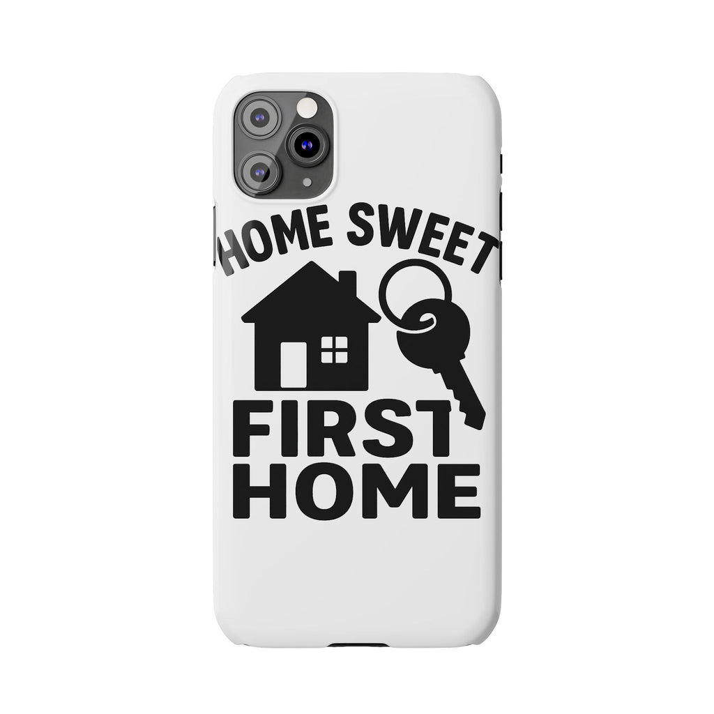 First Home Phone Case New Homeowner Gift Housewarming Present House Keys Milestone Typography Home Sweet First Home Decor
