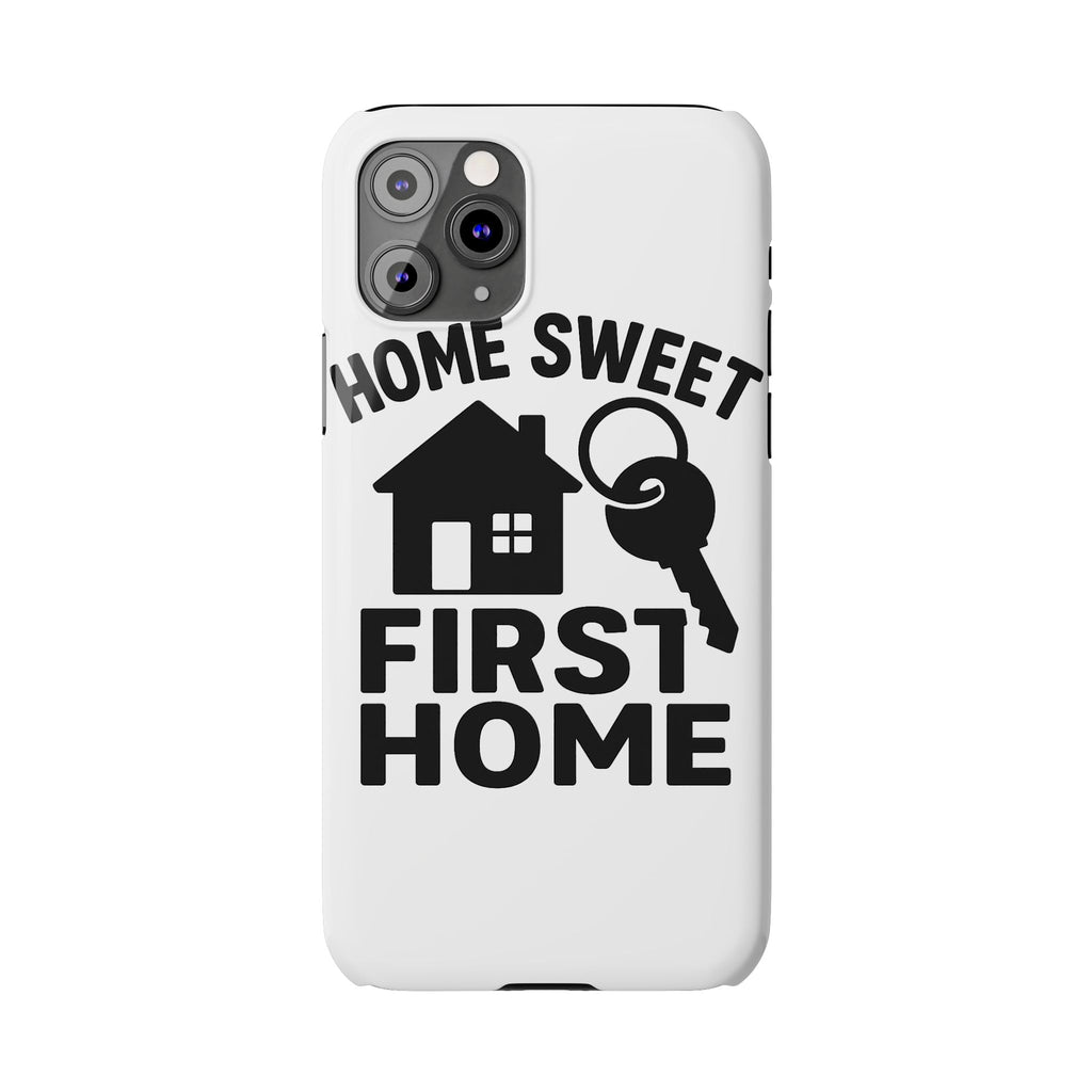 First Home Phone Case New Homeowner Gift Housewarming Present House Keys Milestone Typography Home Sweet First Home Decor
