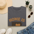 Home Is Where The Heart Is Shirt, Vintage State Silhouette Tee, Hometown Pride Gift, Missing Home Nostalgic T-Shirt
