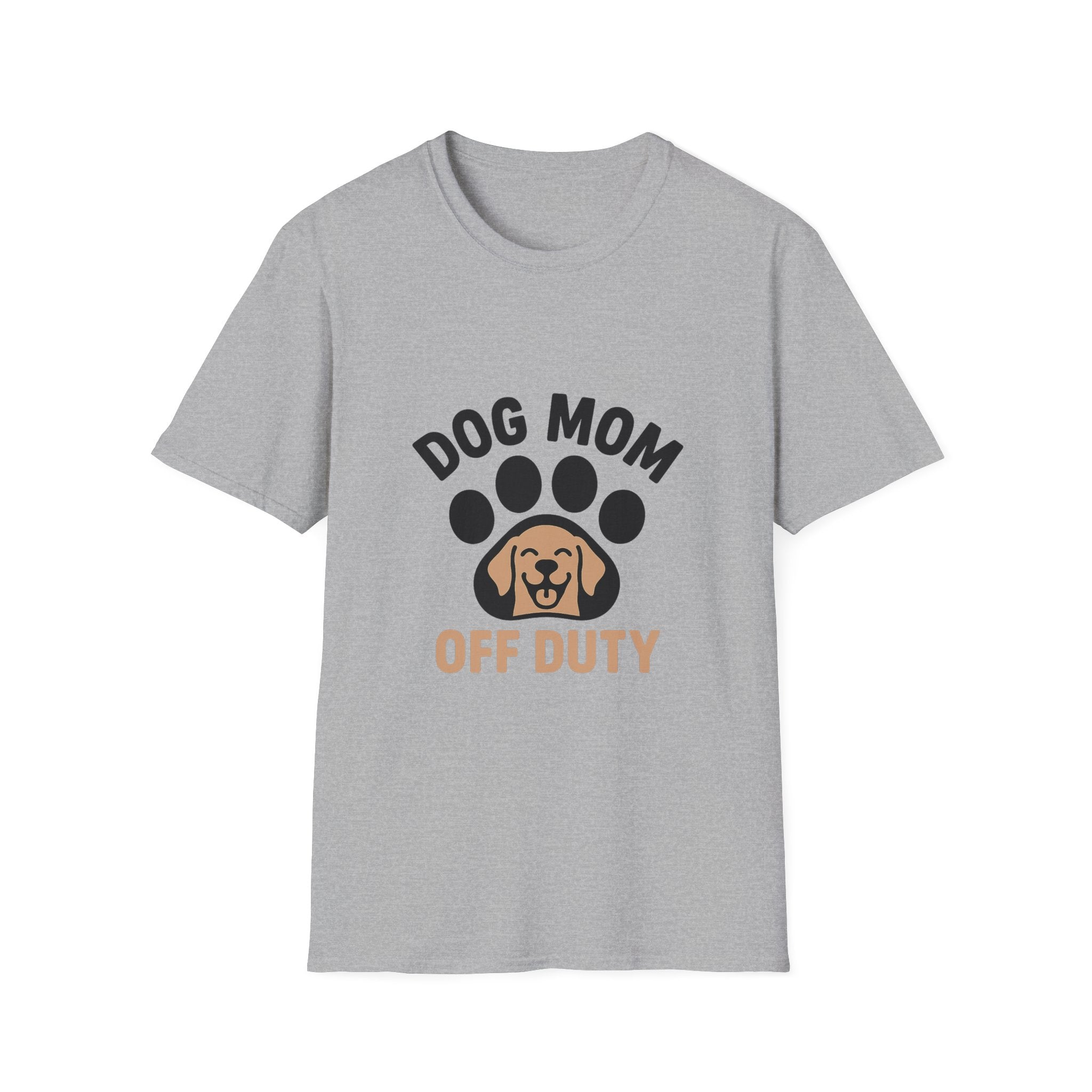 Dog Mom Off Duty Shirt, Dog Lover Gift, Paw Print T-Shirt, Dog Mom Tee, Funny Dog Owner Shirt, Dog Mama Clothing, Pet Parent