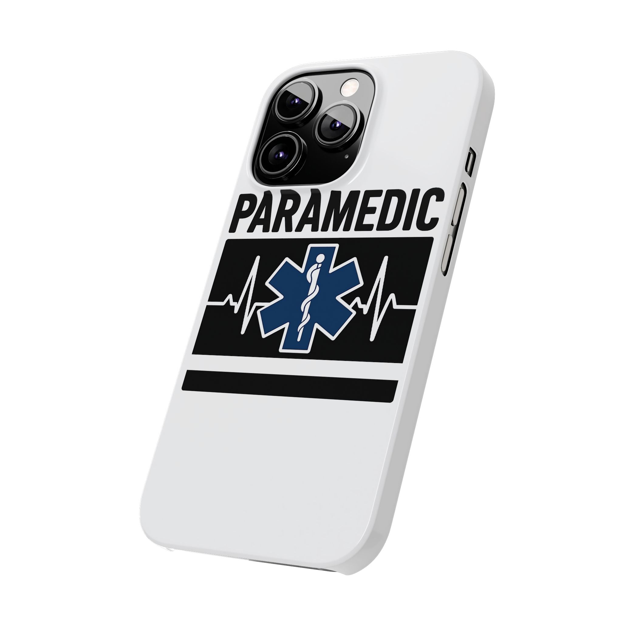 Paramedic Phone Case EMS Gift Heartbeat Star of Life EMT Medical First Responder Thin White Line Hero Appreciation