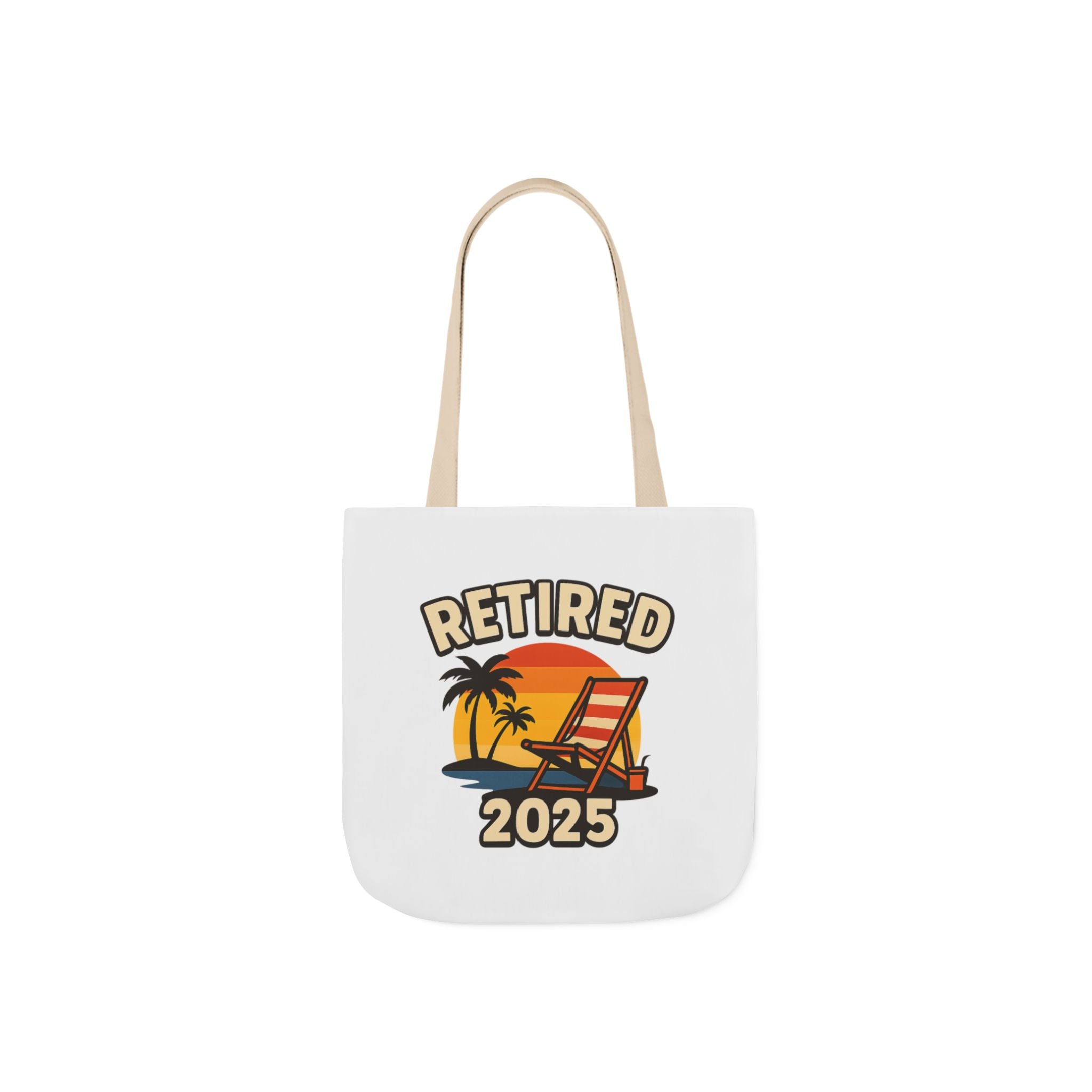 Retired 2025 Tote Bag Beach Chair Sunset Retirement Gift Retiree Beach Bag Retirement Party Favor Coworker Gift Farewell Gift
