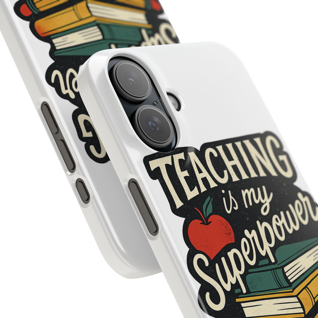 Teaching is My Superpower Phone Case Teacher Gift Appreciation Educator Hero Apple Books Chalk Classroom Decor