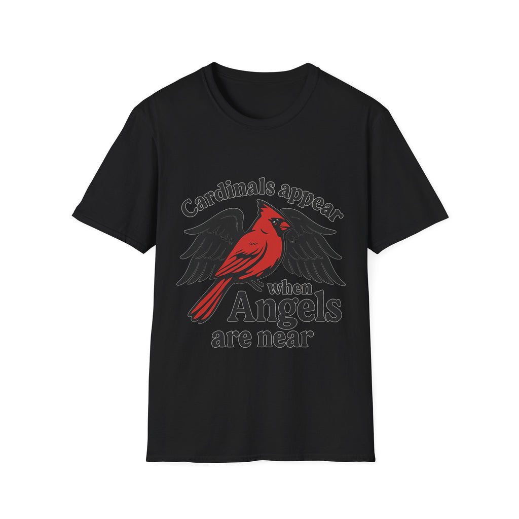 Cardinals Appear When Angels Are Near Shirt Memorial Tshirt Loss of Loved One Remembrance Gift Sympathy Bereavement Grief Comfort