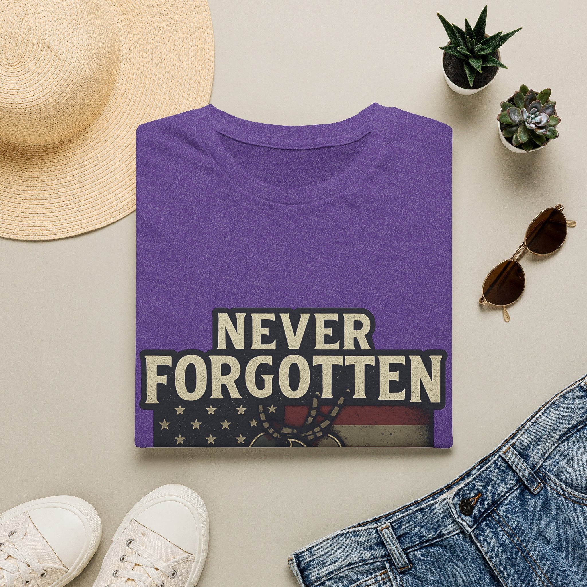 Never Forgotten Veteran Memorial Shirt Custom Name Military Tribute Tee Gold Star Family Gift Personalized Remembrance Tshirt