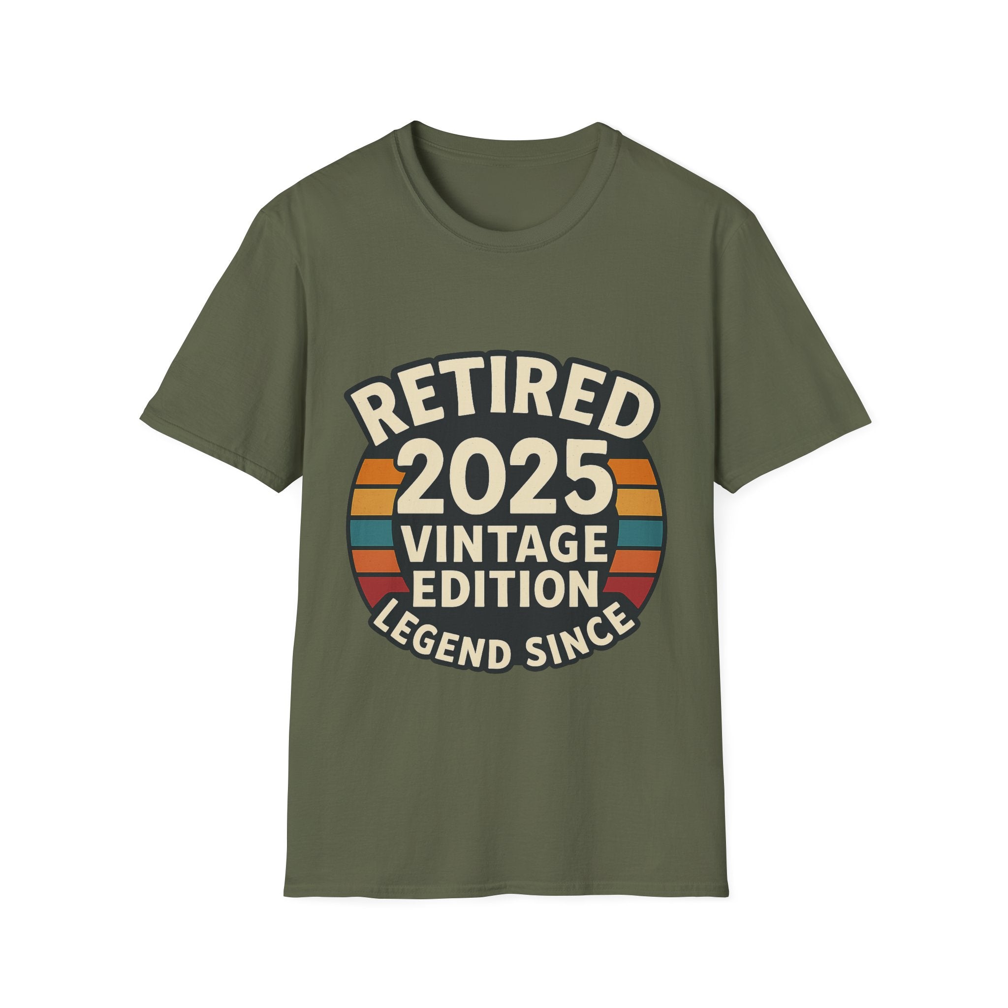 Retired 2025 Vintage Edition T-Shirt, Retirement Gift for Coworker Dad Grandpa, Funny Retirement Party Shirt, Legend Since 2025