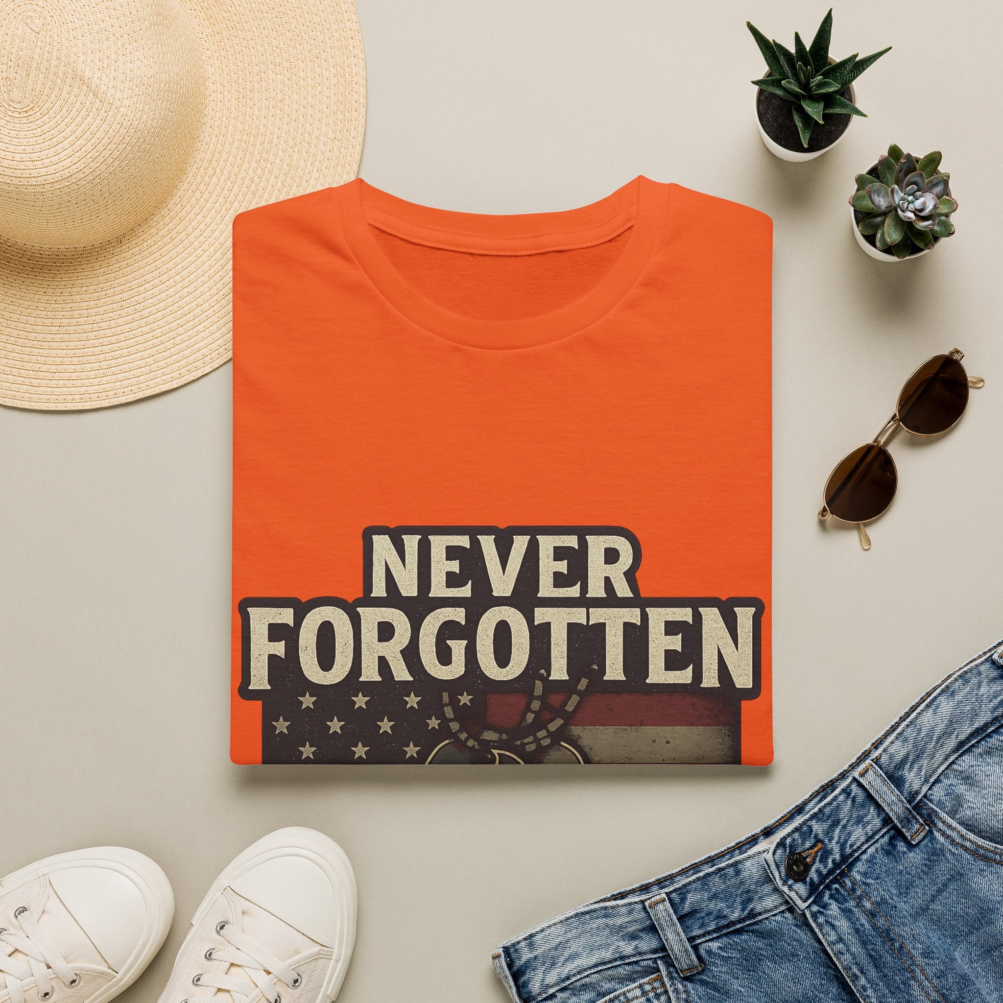 Never Forgotten Veteran Memorial Shirt Custom Name Military Tribute Tee Gold Star Family Gift Personalized Remembrance Tshirt