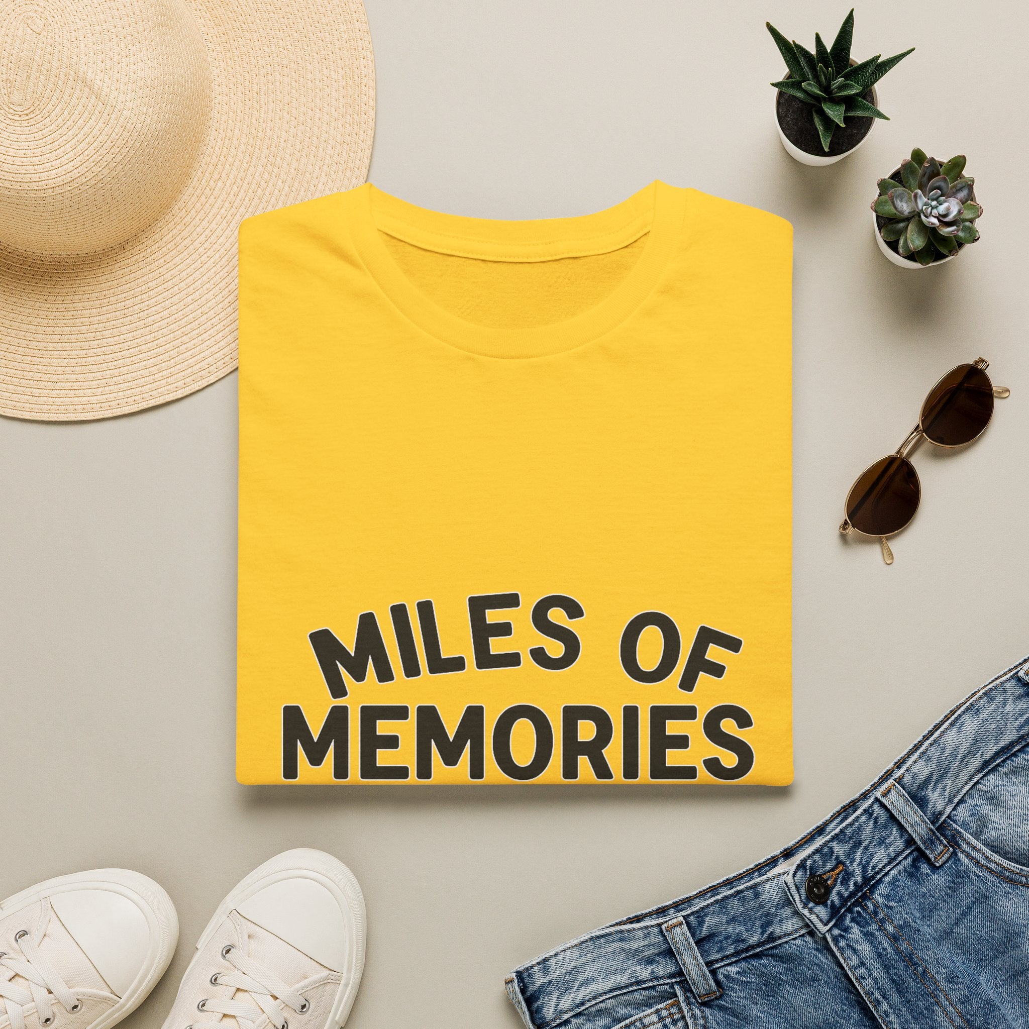 Personalized Anniversary Shirt for Couples | Miles of Memories Custom Odometer Tee | Romantic Travel Gift with Coordinates & Names