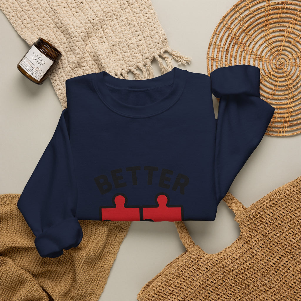 Couple Sweatshirt Better Together Puzzle Pieces Matching Sweatshirts Anniversary Gift for Couples Relationship Gift Valentine's Day