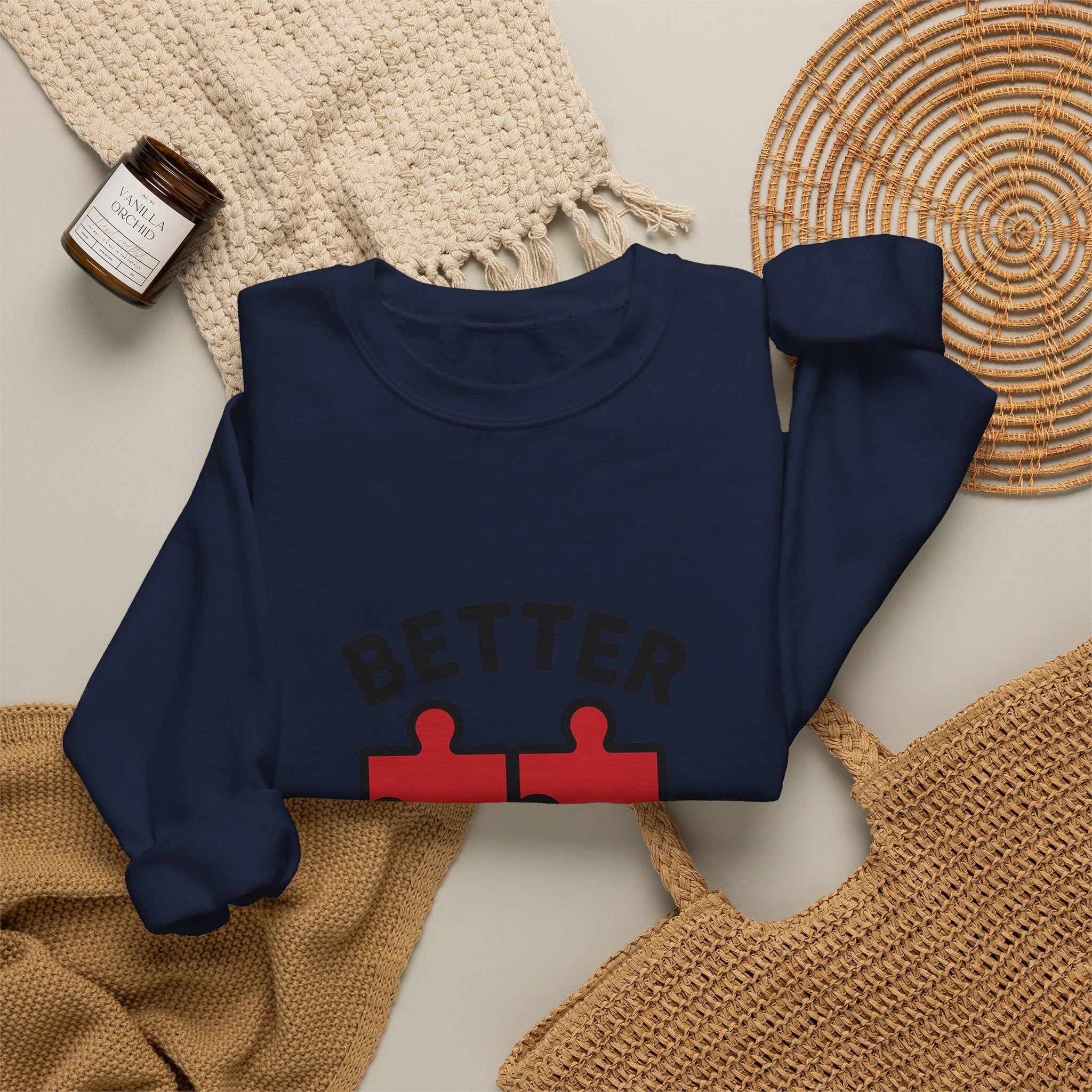 Couple Sweatshirt Better Together Puzzle Pieces Matching Sweatshirts Anniversary Gift for Couples Relationship Gift Valentine's Day