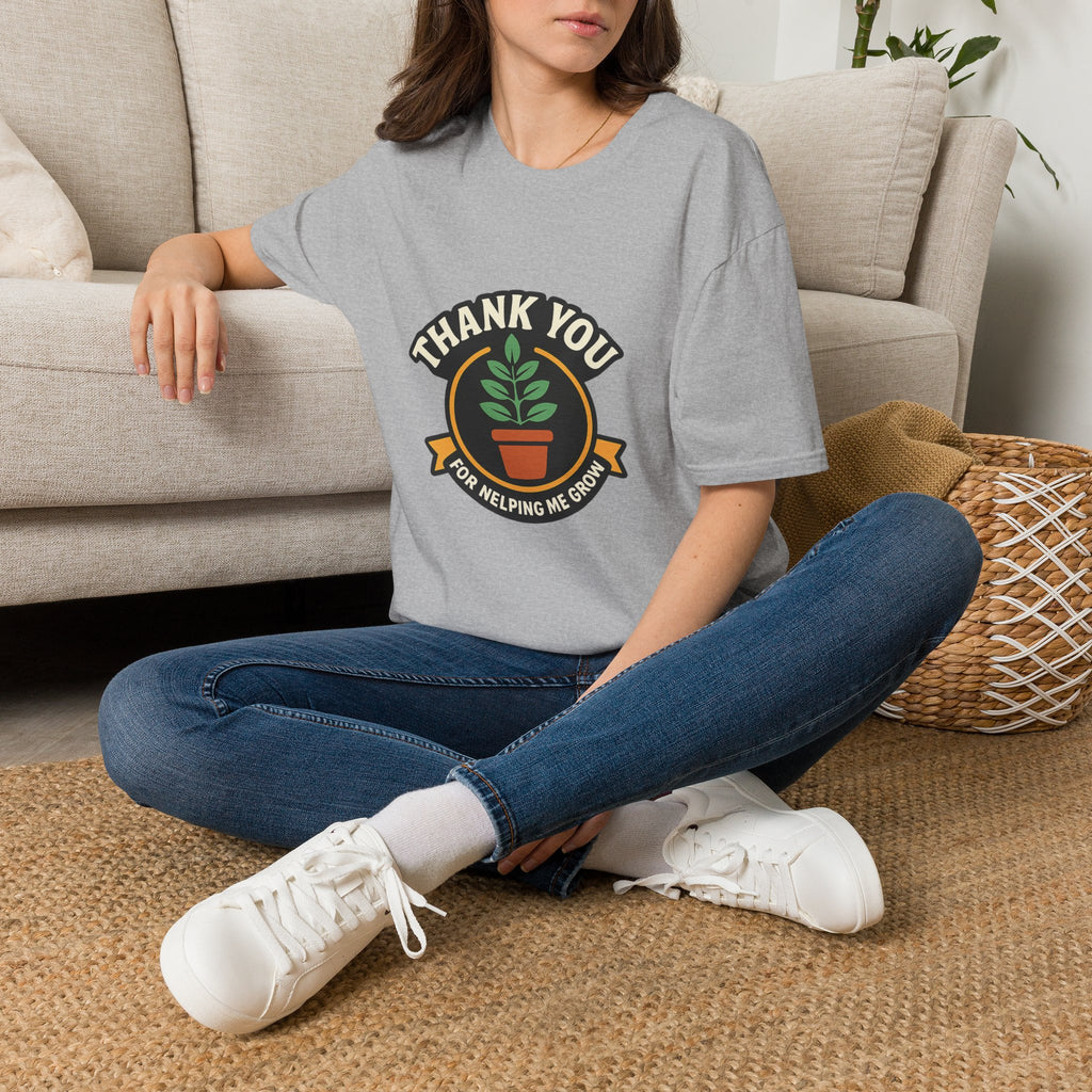 Thank You for Helping Me Grow Teacher Appreciation Shirt Plant Lady Gift Teacher Week Tee Mentor Gift End of Year Teacher Gift