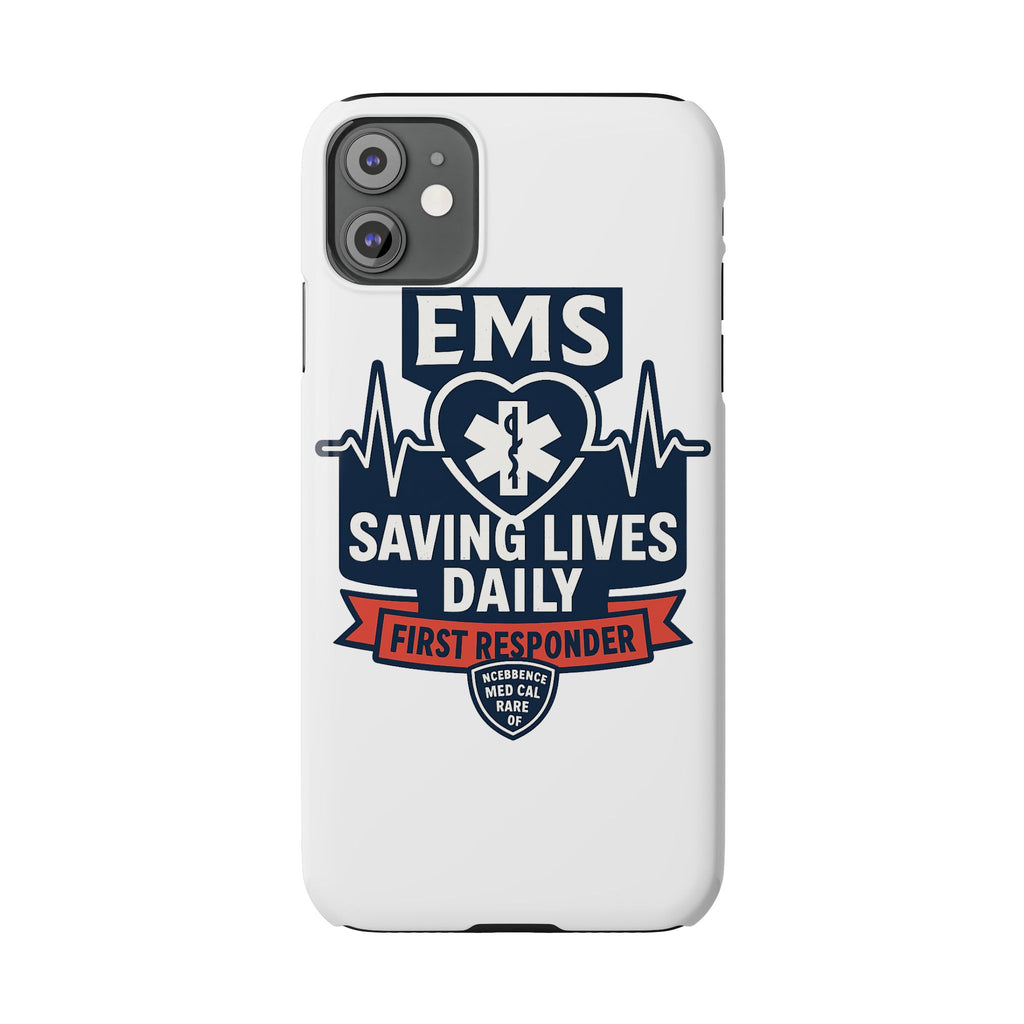 EMS Phone Case Paramedic Gift EMT Star of Life Heartbeat Saving Lives Daily First Responder Appreciation Medical Hero