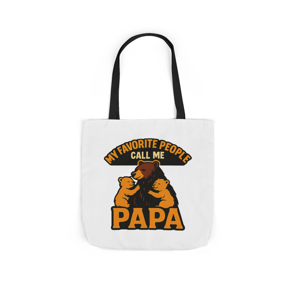 Papa Bear Tote Bag Gift for Grandfather, My Favorite People Call Me Papa, Fathers Day Gift from Grandkids, Grandpa Birthday Gift