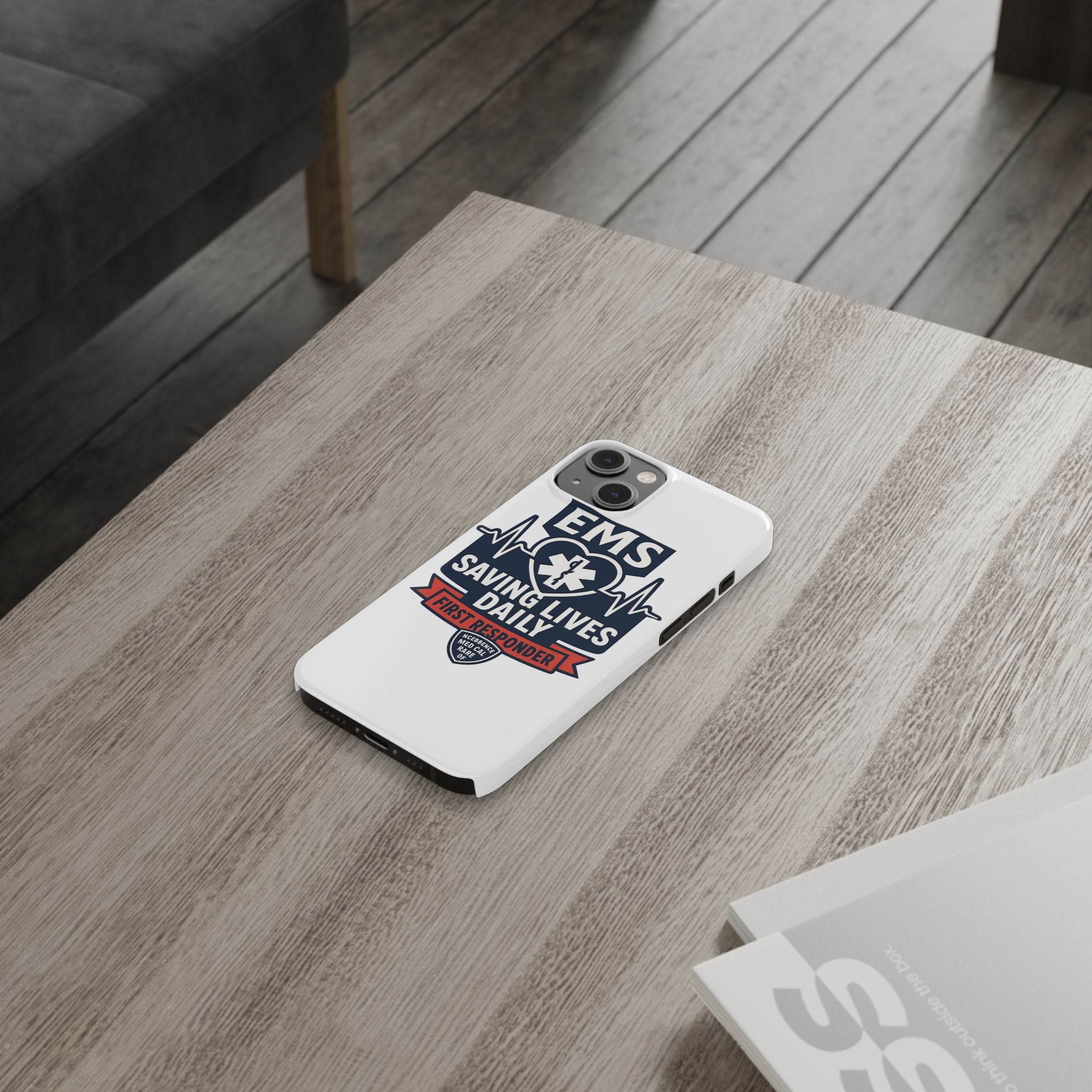 EMS Phone Case Paramedic Gift EMT Star of Life Heartbeat Saving Lives Daily First Responder Appreciation Medical Hero