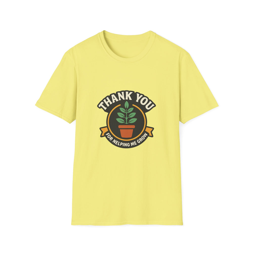 Thank You for Helping Me Grow Teacher Appreciation Shirt Plant Lady Gift Teacher Week Tee Mentor Gift End of Year Teacher Gift