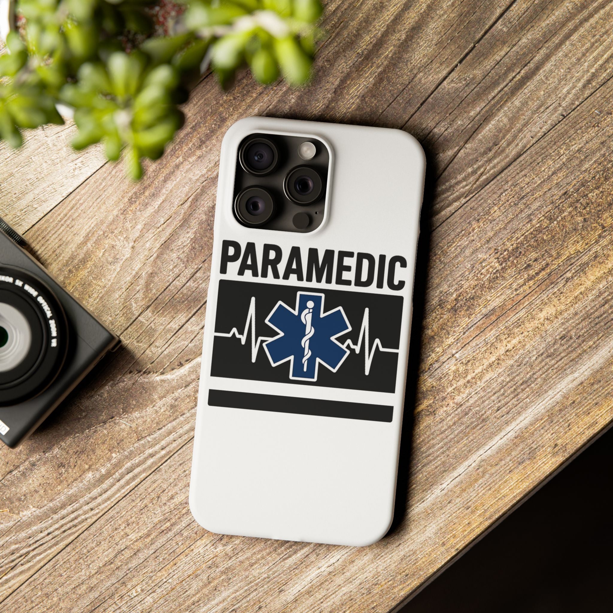 Paramedic Phone Case EMS Gift Heartbeat Star of Life EMT Medical First Responder Thin White Line Hero Appreciation
