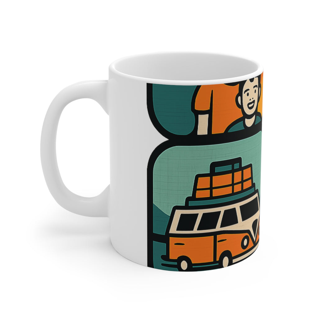 Custom Road Trip Photo Mug | Personalized Travel Memory Collage Coffee Mug | Best Trip Ever Keepsake Gift | Family Vacation Mug