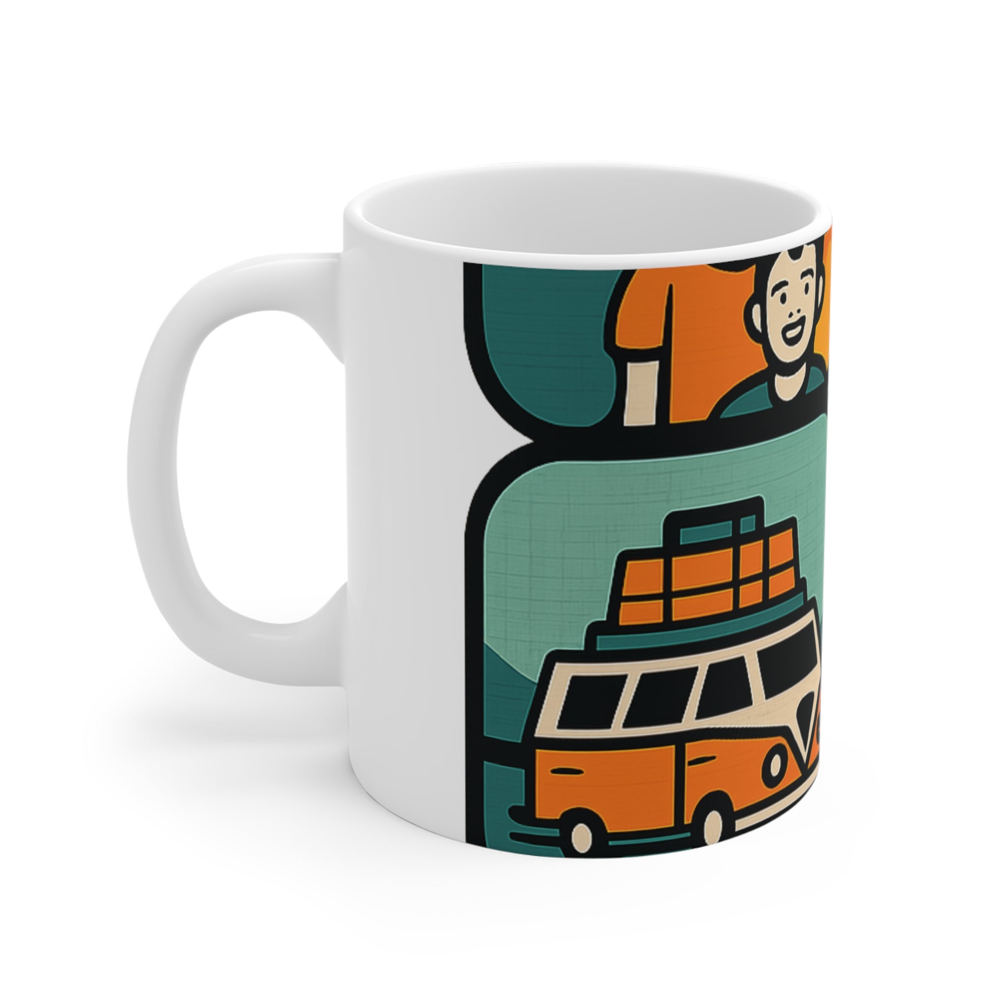 Custom Road Trip Photo Mug | Personalized Travel Memory Collage Coffee Mug | Best Trip Ever Keepsake Gift | Family Vacation Mug