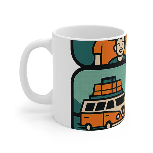 Custom Road Trip Photo Mug | Personalized Travel Memory Collage Coffee Mug | Best Trip Ever Keepsake Gift | Family Vacation Mug