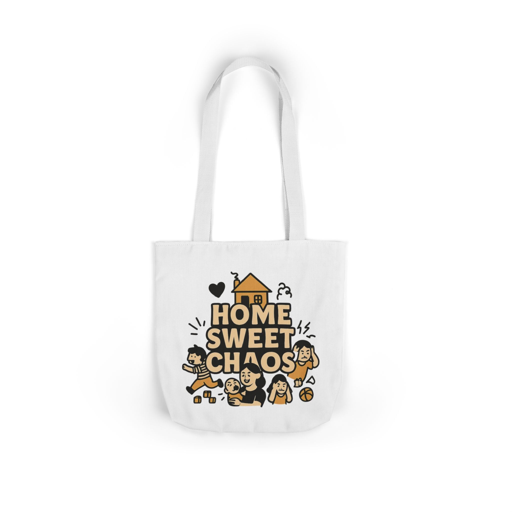 Home Sweet Chaos Tote Bag, Funny Mom Life Gift, Parenting Humor Canvas Tote, New Mom Gift, Chaotic Family Life, Gift for Mom