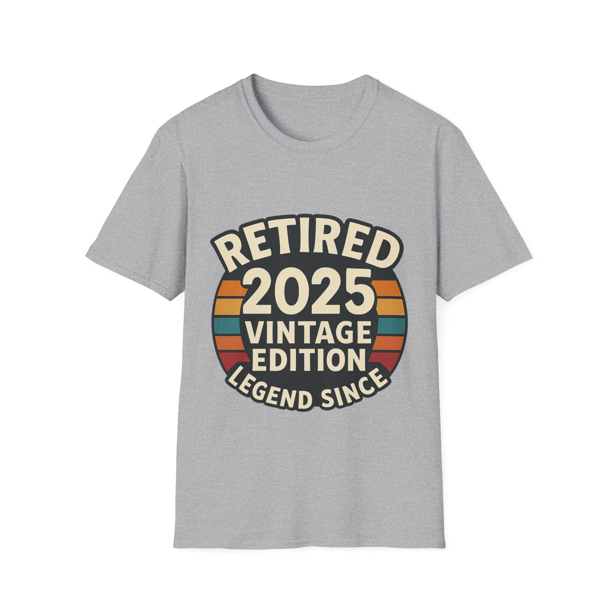 Retired 2025 Vintage Edition T-Shirt, Retirement Gift for Coworker Dad Grandpa, Funny Retirement Party Shirt, Legend Since 2025