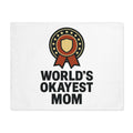 World's Okayest Mom Placemat Gift, Funny Mother's Day Gift for Mom from Daughter Son, Imperfect Mom Appreciation Kitchen Decor