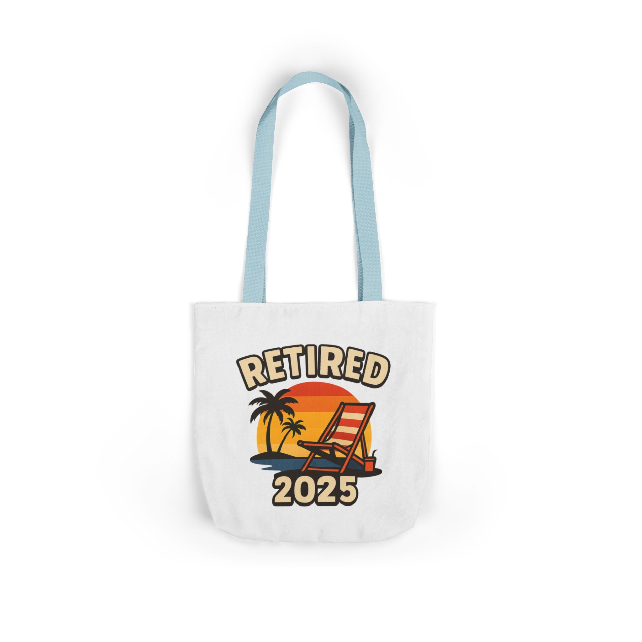 Retired 2025 Tote Bag Beach Chair Sunset Retirement Gift Retiree Beach Bag Retirement Party Favor Coworker Gift Farewell Gift