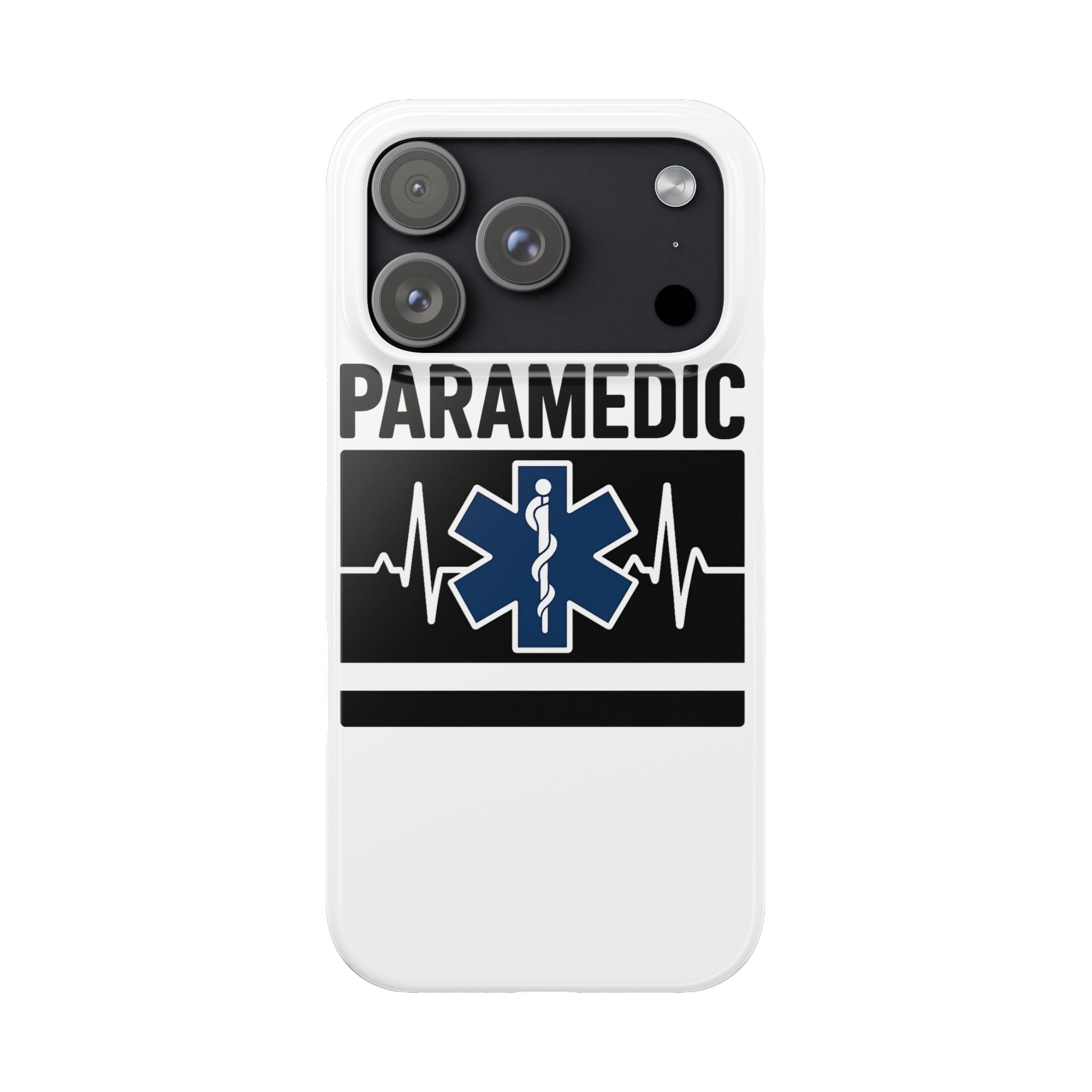 Paramedic Phone Case EMS Gift Heartbeat Star of Life EMT Medical First Responder Thin White Line Hero Appreciation