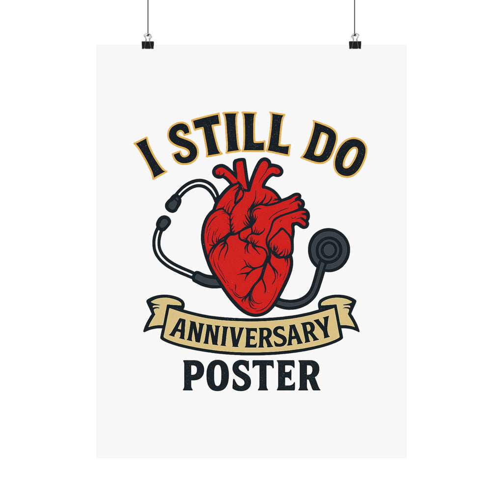 I Still Do Anniversary Poster Medical Nurse Doctor Gift, Healthcare Couples Wall Art, Vintage Heart Wedding Print, Nurses Week Gift