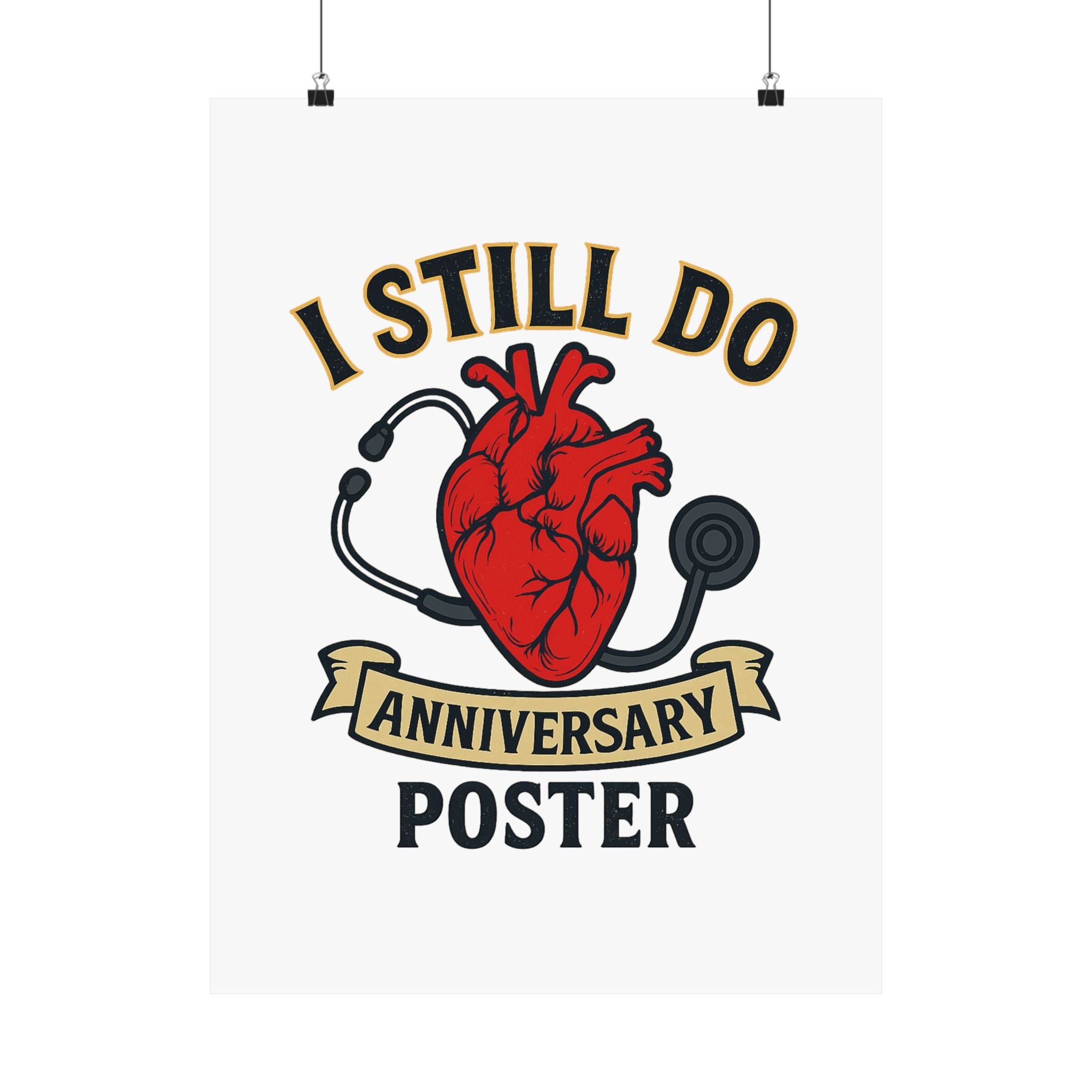 I Still Do Anniversary Poster Medical Nurse Doctor Gift, Healthcare Couples Wall Art, Vintage Heart Wedding Print, Nurses Week Gift