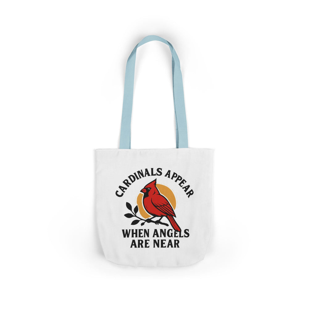 Cardinal Visitor Tote Bag, Cardinals Appear When Angels Are Near, Memorial Gift for Loss of Loved One, Sympathy Gift Mom