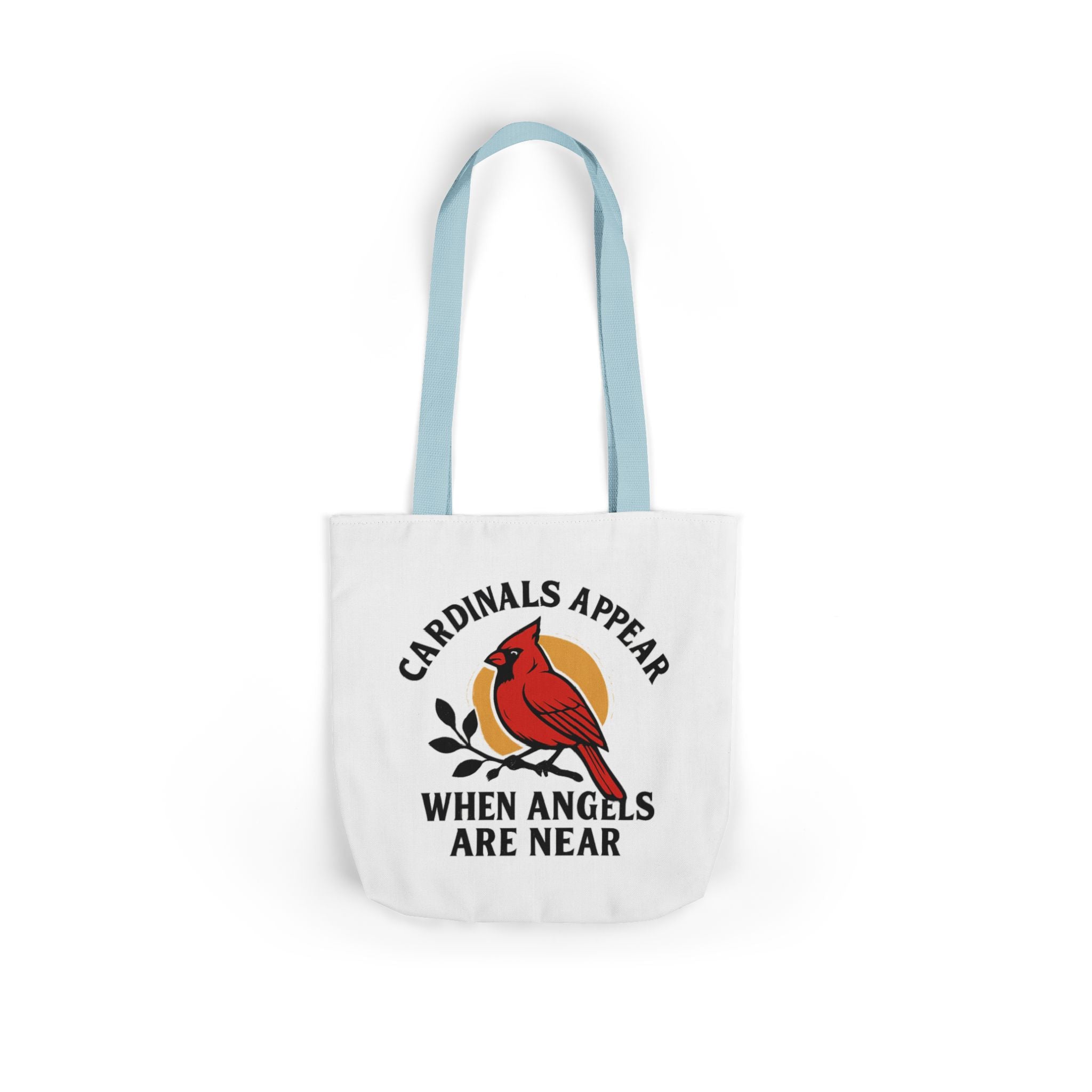 Cardinal Visitor Tote Bag, Cardinals Appear When Angels Are Near, Memorial Gift for Loss of Loved One, Sympathy Gift Mom