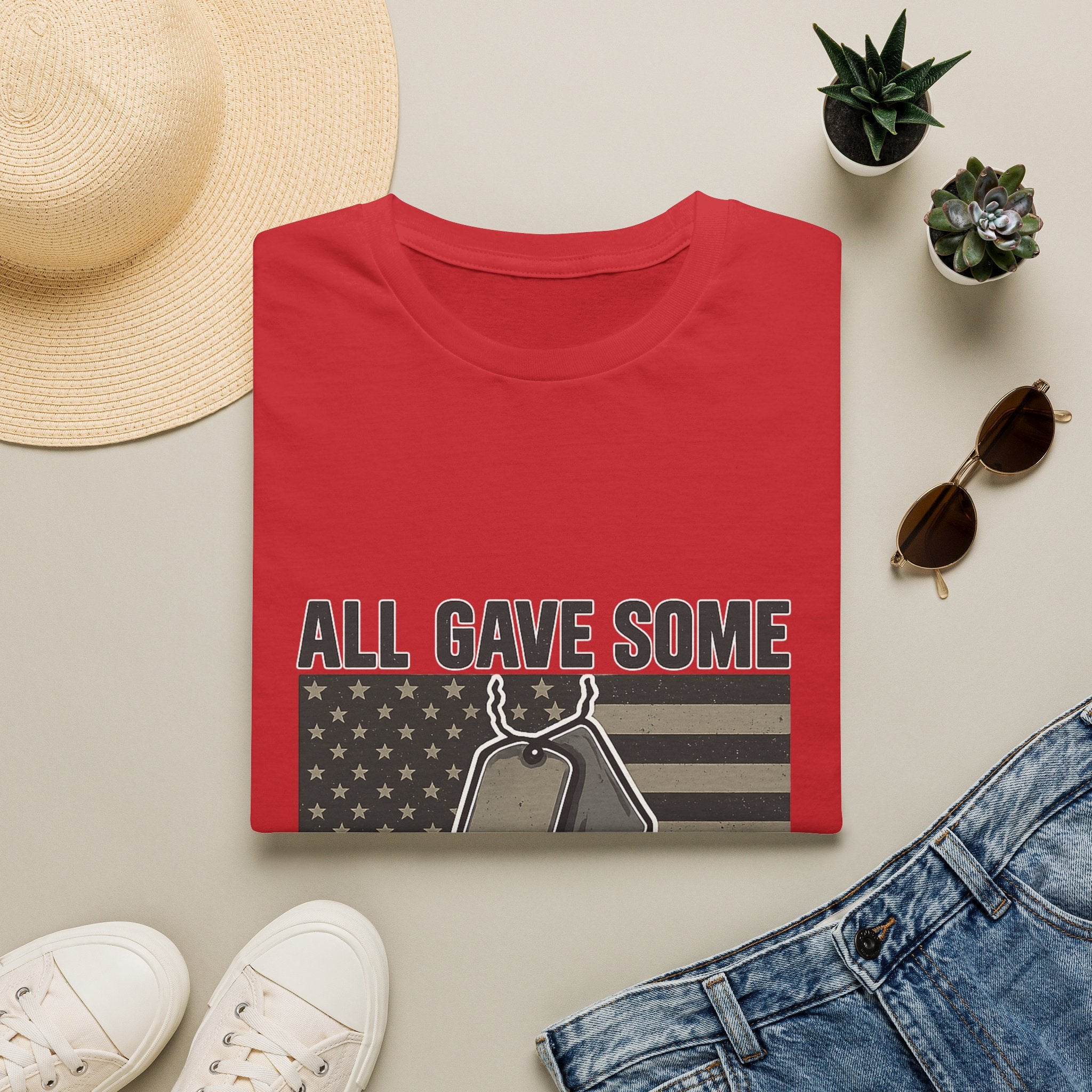 Custom Veteran Shirt | All Gave Some Some Gave All | Personalized Veterans Day Gift | Military Family Pride Tshirt with Name & Dates