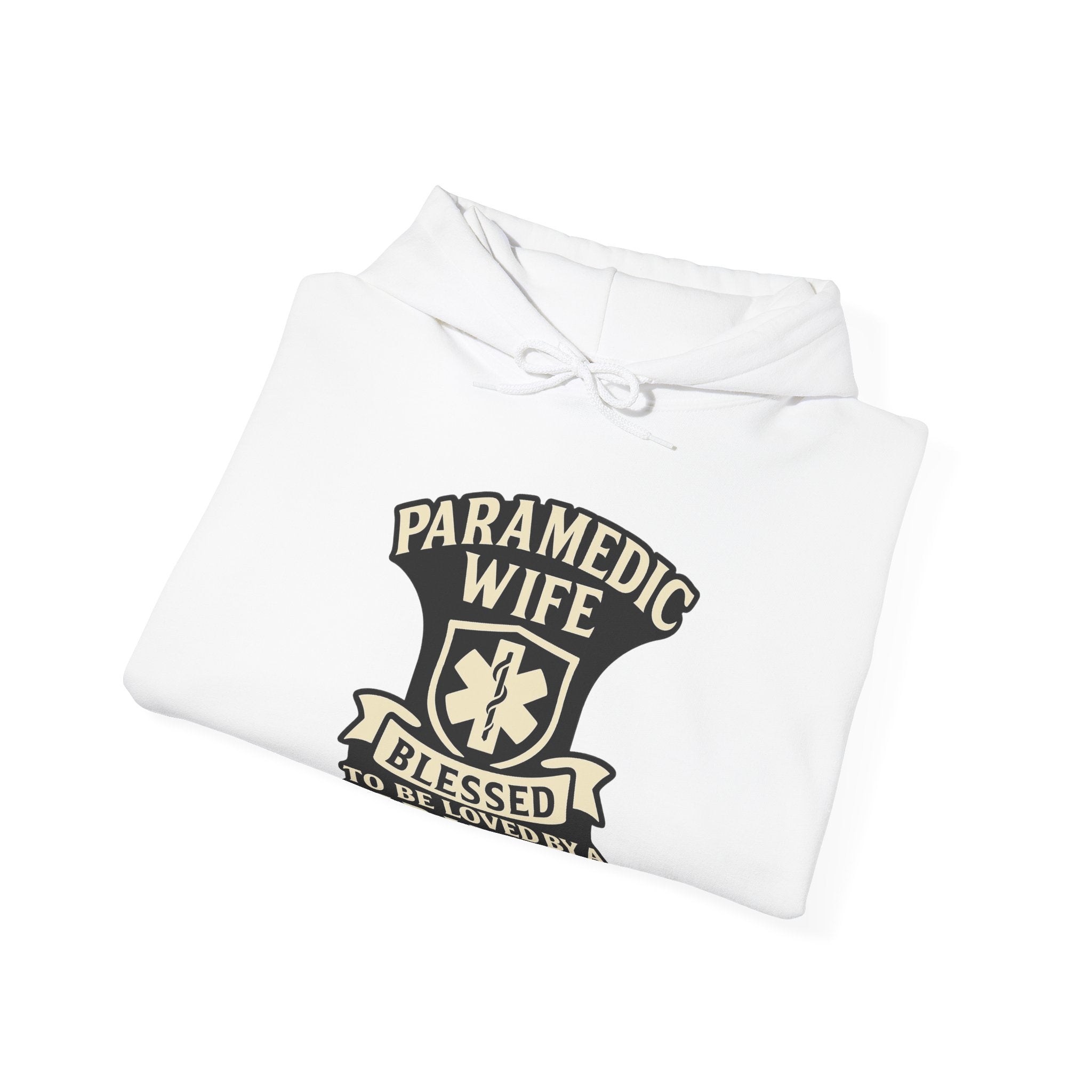 Paramedic Wife Hoodie, Blessed to Be Loved By a Paramedic Sweatshirt, EMS Girlfriend Gift, First Responder Partner Support Apparel
