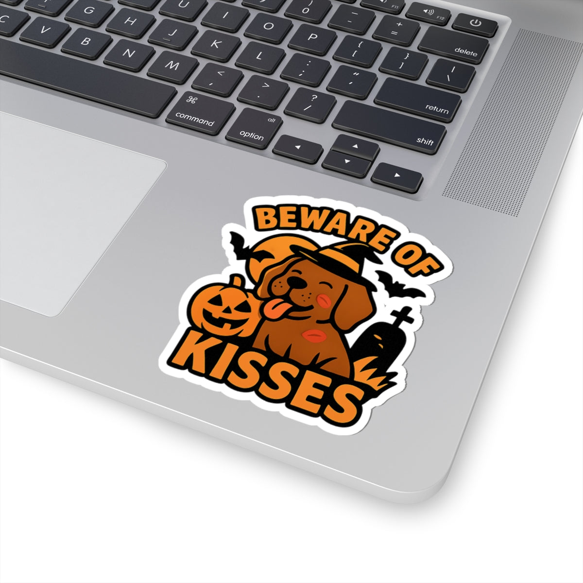 Beware Of Kisses Dog Halloween Sticker Pack