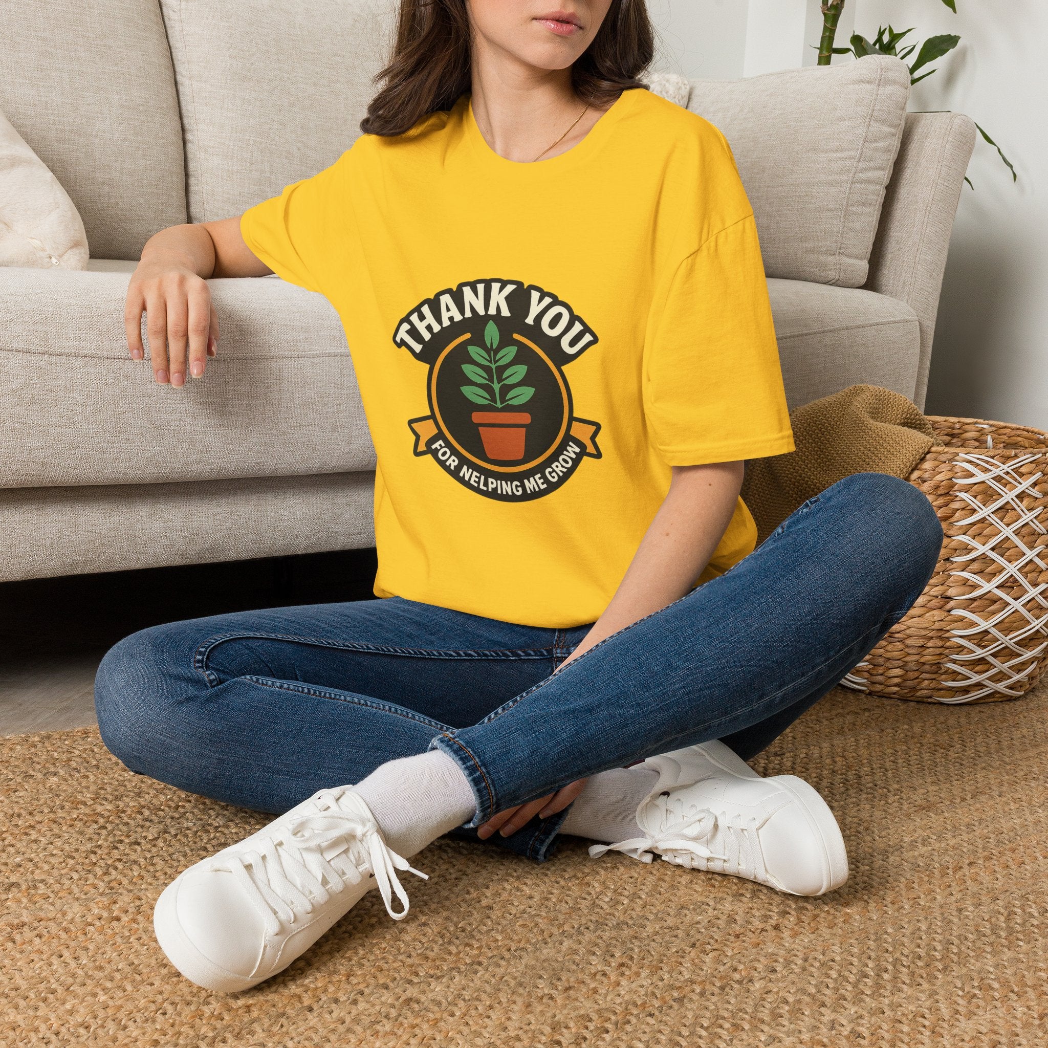 Thank You for Helping Me Grow Teacher Appreciation Shirt Plant Lady Gift Teacher Week Tee Mentor Gift End of Year Teacher Gift