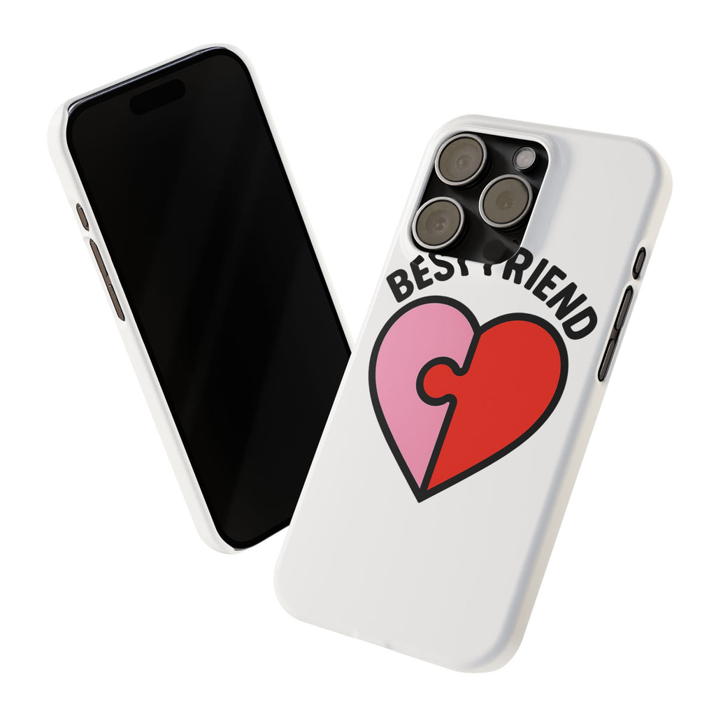 Best Friend Phone Case Set Puzzle Heart Matching BFF Gifts for Besties Friendship Phone Cases Cute Teen Gift for Her