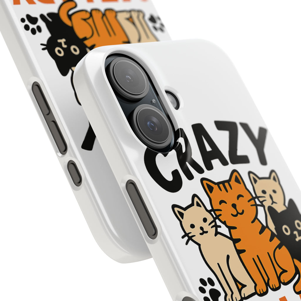 Crazy Cat Lady Phone Case, Funny Cat Lover Gift, Cat Mom Phone Case, Cat Lady Birthday Gift, Cute Cat Phone Case for Women