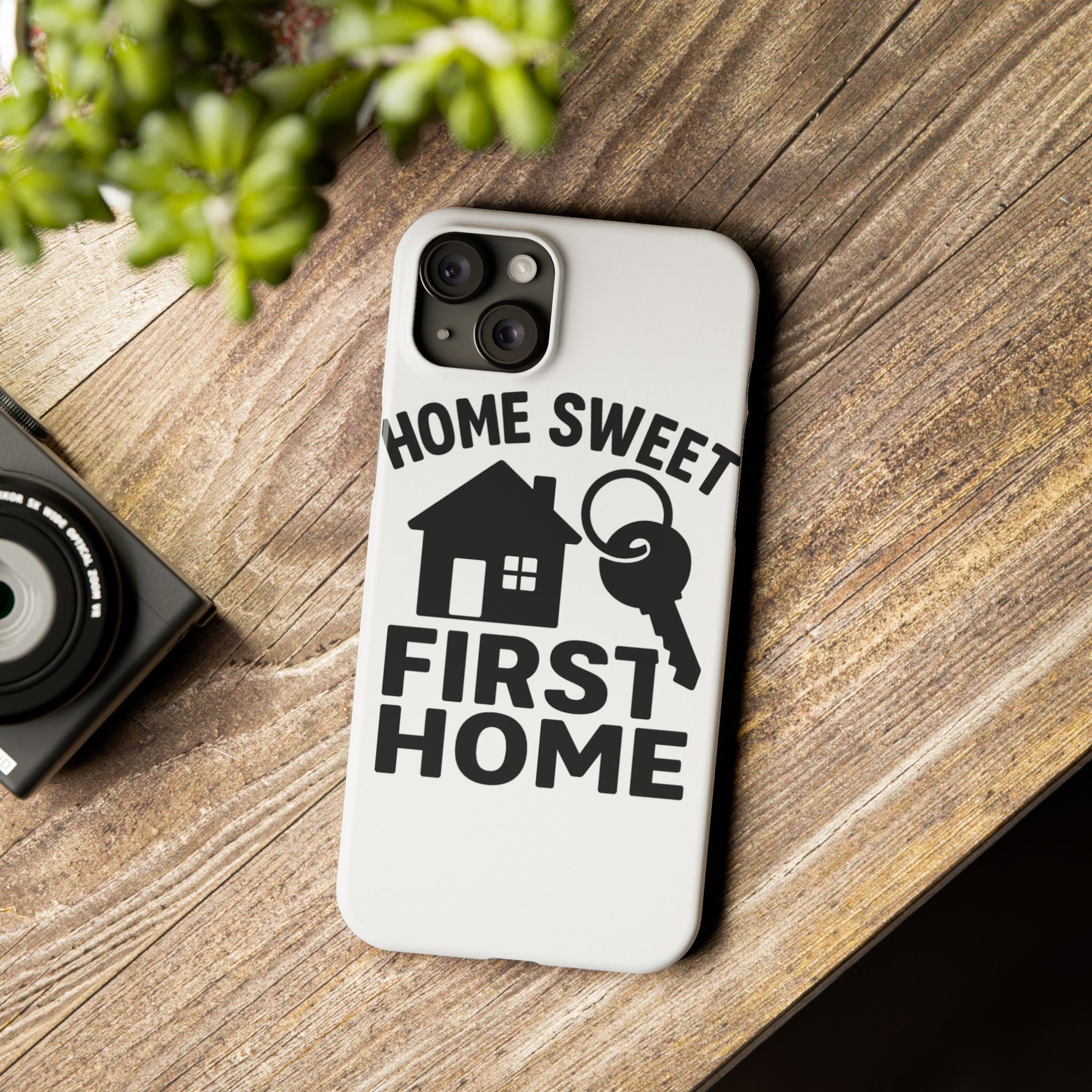 First Home Phone Case New Homeowner Gift Housewarming Present House Keys Milestone Typography Home Sweet First Home Decor